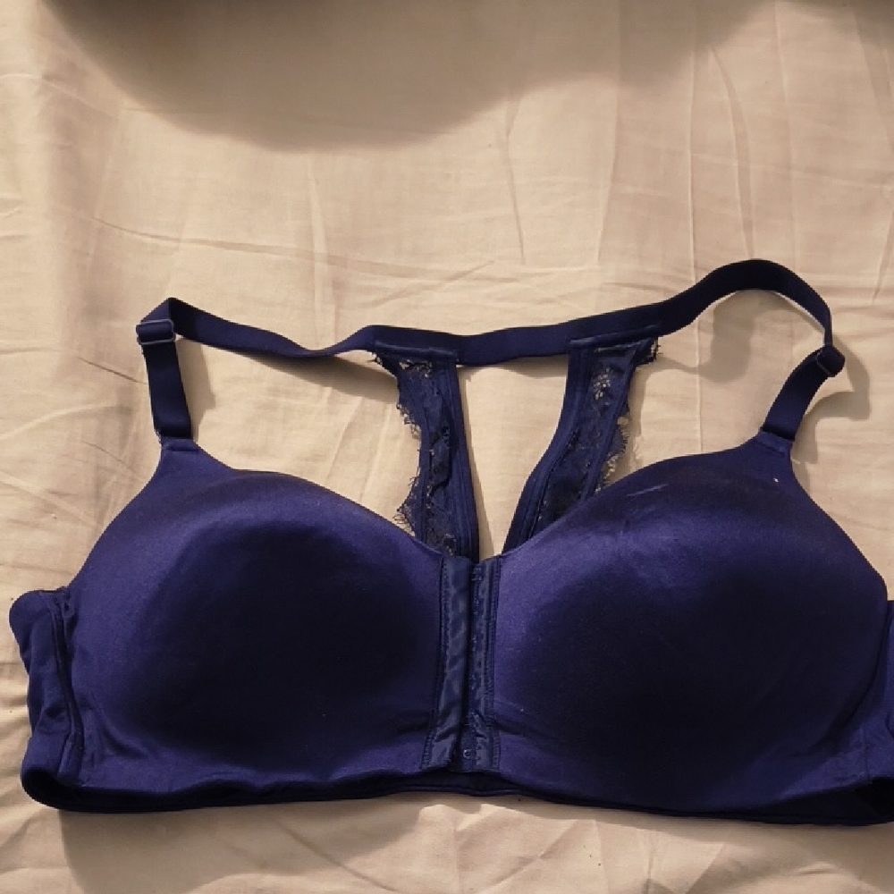 Cacique Deep Blue Lace Bra